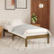 vidaXL - Bedframe - massief - grenenhout - honingbruin - 100x200 - cm