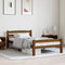 vidaXL - Bedframe - massief - grenenhout - honingbruin - 100x200 - cm