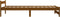 vidaXL - Bedframe - massief - grenenhout - honingbruin - 100x200 - cm