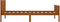 vidaXL - Bedframe - massief - grenenhout - honingbruin - 100x200 - cm