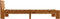 vidaXL - Bedframe - massief - grenenhout - honingbruin - 100x200 - cm