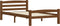 vidaXL - Bedframe - massief - grenenhout - honingbruin - 100x200 - cm