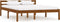 vidaXL - Bedframe - massief - grenenhout - honingbruin - 120x200 - cm