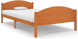 vidaXL - Bedframe - massief - grenenhout - honingbruin - 120x200 - cm