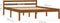 vidaXL - Bedframe - massief - grenenhout - honingbruin - 120x200 - cm