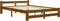 vidaXL - Bedframe - massief - grenenhout - honingbruin - 120x200 - cm