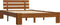 vidaXL - Bedframe - massief - grenenhout - honingbruin - 120x200 - cm