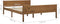 vidaXL - Bedframe - massief - grenenhout - honingbruin - 120x200 - cm