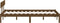 vidaXL - Bedframe - massief - grenenhout - honingbruin - 120x200 - cm