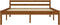 vidaXL - Bedframe - massief - grenenhout - honingbruin - 120x200 - cm