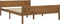 vidaXL - Bedframe - massief - grenenhout - honingbruin - 120x200 - cm