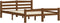 vidaXL - Bedframe - massief - grenenhout - honingbruin - 120x200 - cm