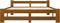 vidaXL - Bedframe - massief - grenenhout - honingbruin - 120x200 - cm