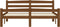 vidaXL - Bedframe - massief - grenenhout - honingbruin - 120x200 - cm