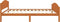 vidaXL - Bedframe - massief - grenenhout - honingbruin - 120x200 - cm