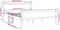 vidaXL - Bedframe - massief - grenenhout - honingbruin - 120x200 - cm