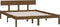 vidaXL - Bedframe - massief - grenenhout - honingbruin - 120x200 - cm