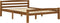 vidaXL - Bedframe - massief - grenenhout - honingbruin - 120x200 - cm