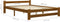 vidaXL - Bedframe - massief - grenenhout - honingbruin - 120x200 - cm