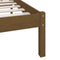 vidaXL - Bedframe - massief - grenenhout - honingbruin - 120x200 - cm