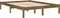 vidaXL - Bedframe - massief - grenenhout - honingbruin - 120x200 - cm