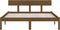 vidaXL - Bedframe - massief - grenenhout - honingbruin - 120x200 - cm