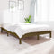 vidaXL - Bedframe - massief - grenenhout - honingbruin - 140x190 - cm