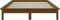 vidaXL - Bedframe - massief - grenenhout - honingbruin - 140x190 - cm