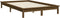 vidaXL - Bedframe - massief - grenenhout - honingbruin - 140x190 - cm