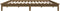 vidaXL - Bedframe - massief - grenenhout - honingbruin - 140x190 - cm