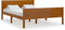 vidaXL - Bedframe - massief - grenenhout - honingbruin - 140x200 - cm