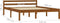 vidaXL - Bedframe - massief - grenenhout - honingbruin - 140x200 - cm