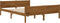 vidaXL - Bedframe - massief - grenenhout - honingbruin - 140x200 - cm
