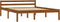 vidaXL - Bedframe - massief - grenenhout - honingbruin - 140x200 - cm