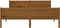 vidaXL - Bedframe - massief - grenenhout - honingbruin - 140x200 - cm