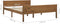 vidaXL - Bedframe - massief - grenenhout - honingbruin - 140x200 - cm