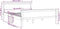 vidaXL - Bedframe - massief - grenenhout - honingbruin - 140x200 - cm