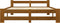 vidaXL - Bedframe - massief - grenenhout - honingbruin - 140x200 - cm