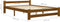 vidaXL - Bedframe - massief - grenenhout - honingbruin - 140x200 - cm