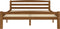 vidaXL - Bedframe - massief - grenenhout - honingbruin - 140x200 - cm