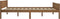 vidaXL - Bedframe - massief - grenenhout - honingbruin - 140x200 - cm