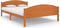 vidaXL - Bedframe - massief - grenenhout - honingbruin - 160x200 - cm