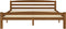 vidaXL - Bedframe - massief - grenenhout - honingbruin - 160x200 - cm