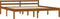 vidaXL - Bedframe - massief - grenenhout - honingbruin - 160x200 - cm