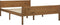 vidaXL - Bedframe - massief - grenenhout - honingbruin - 160x200 - cm