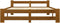 vidaXL - Bedframe - massief - grenenhout - honingbruin - 160x200 - cm