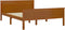 vidaXL - Bedframe - massief - grenenhout - honingbruin - 160x200 - cm