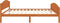 vidaXL - Bedframe - massief - grenenhout - honingbruin - 160x200 - cm