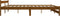 vidaXL - Bedframe - massief - grenenhout - honingbruin - 160x200 - cm