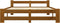 vidaXL - Bedframe - massief - grenenhout - honingbruin - 160x200 - cm